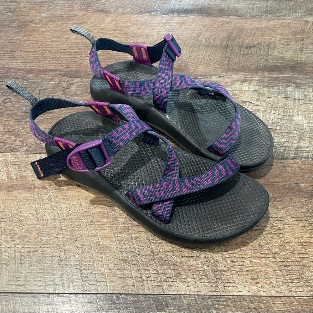 Chaco Pink, Purple, and Orange Sandals